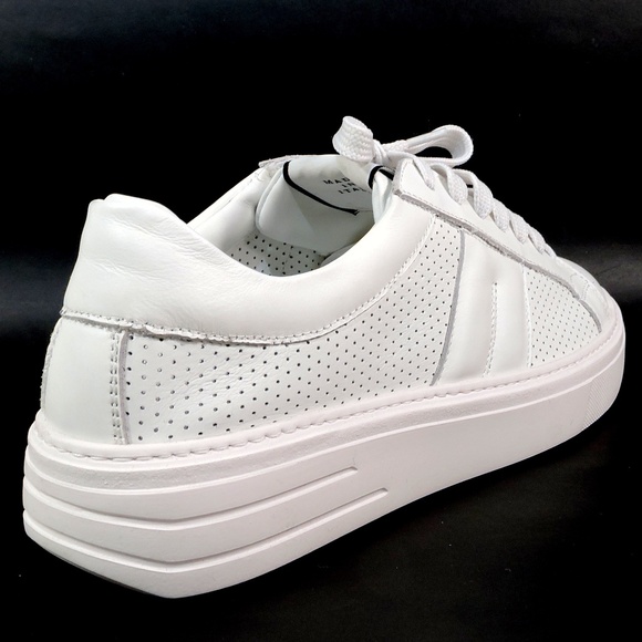 ALBERTO CICCIOLI 🇮🇹 MEN'S WHITE SOFT LEATHER  COMFORT SUMMER SNEAKERS - Picture 5 of 7